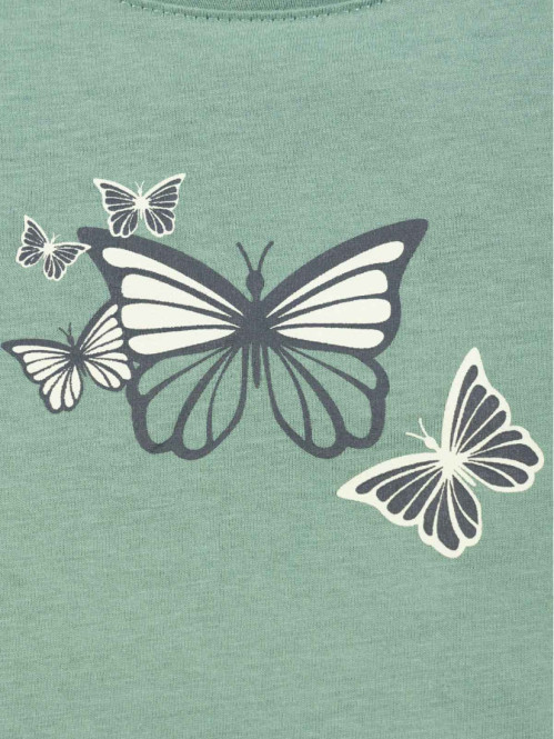T-shirt papillons fille (3-8A)
