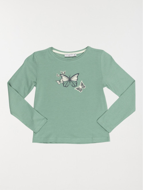 T-shirt papillons fille (3-8A)