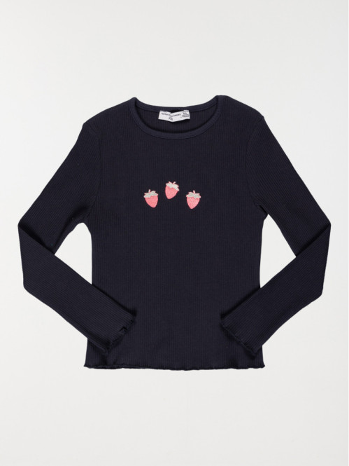 T-shirt fraises fille (3-8A)