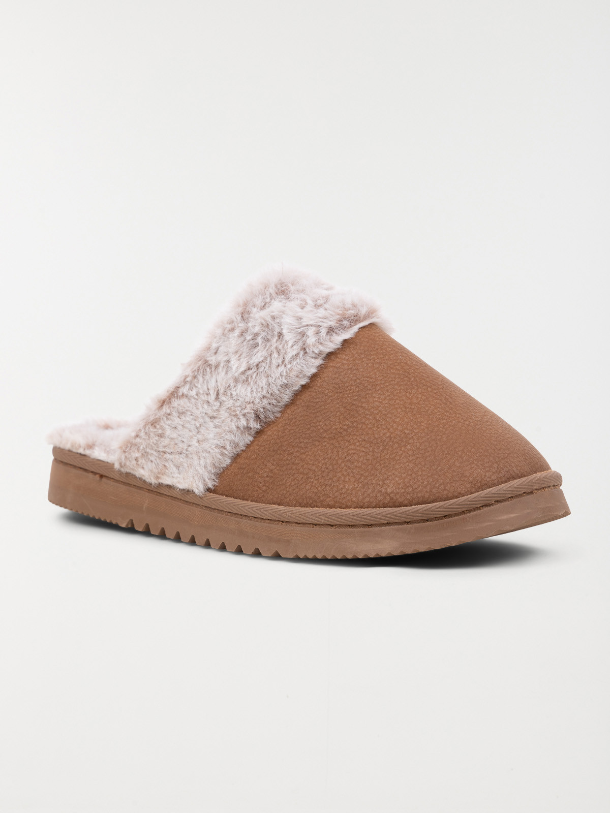 Chaussons revers fourrés femme (36-41)