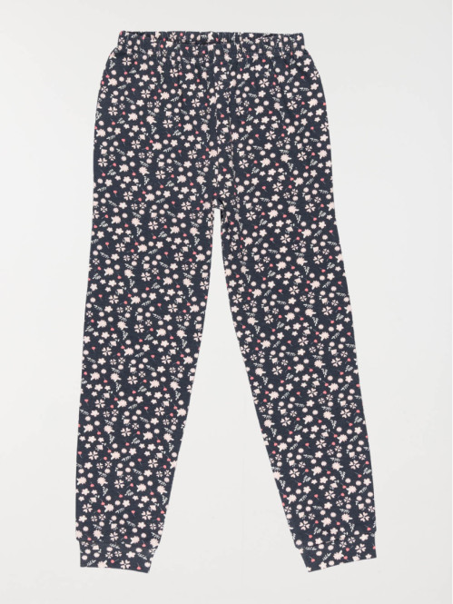Pyjama bonne nuit et fleurs fille (3-8A) Pyjama bonne nuit et fleurs fille (3-8A)
