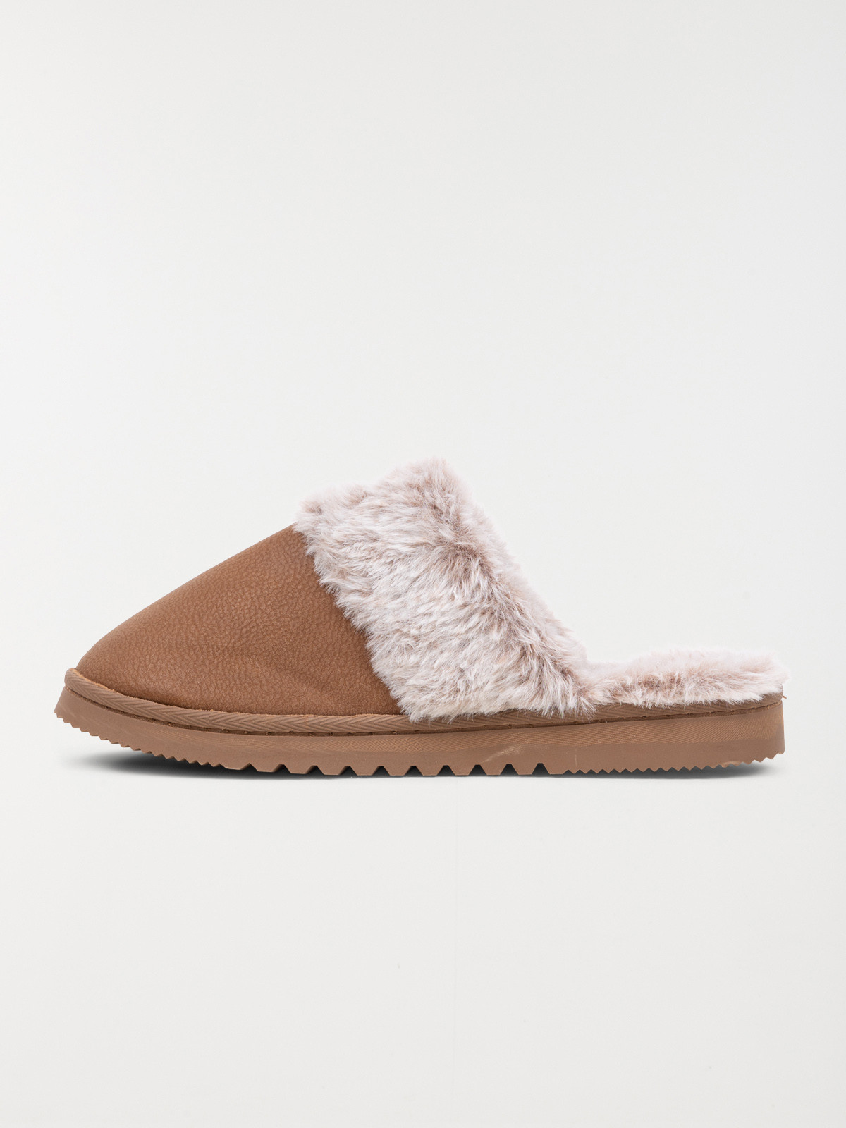 Chaussons revers fourrés femme (36-41)