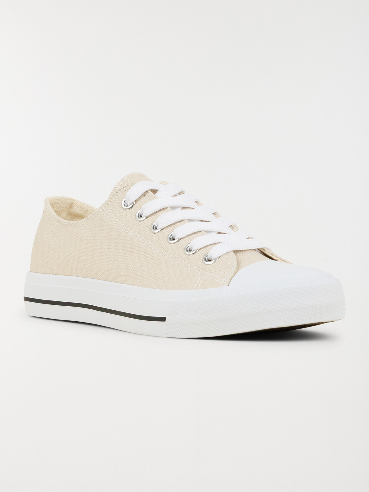 Tennis toile basse femme beige (36-41)