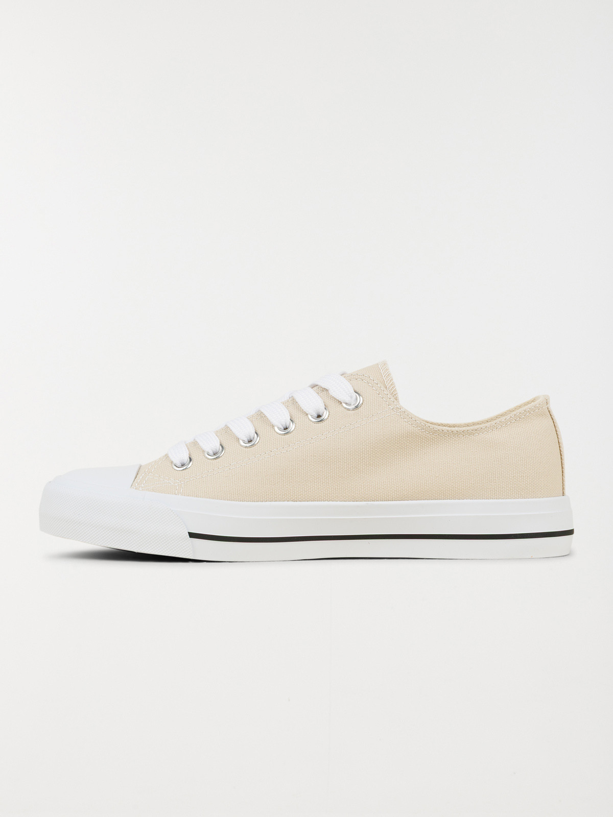 Tennis toile basse femme beige (36-41)