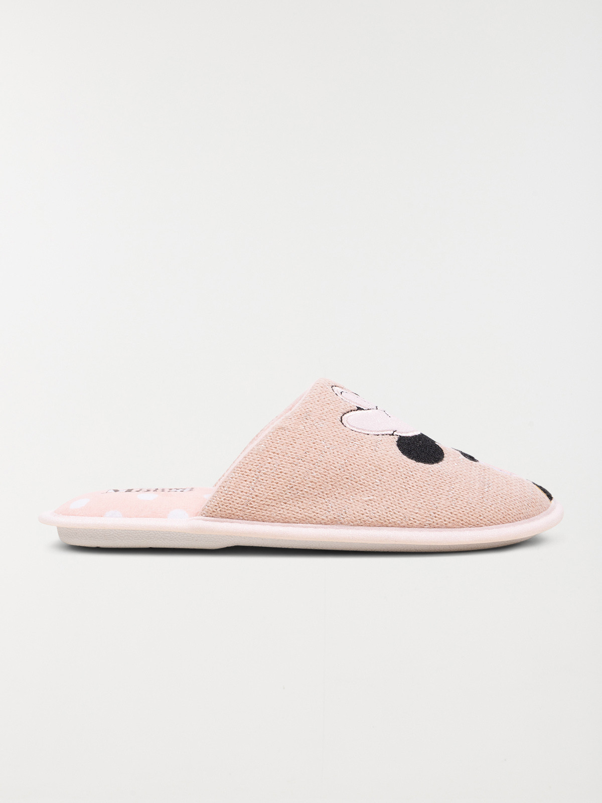Chausson rose Minnie femme (36-41)