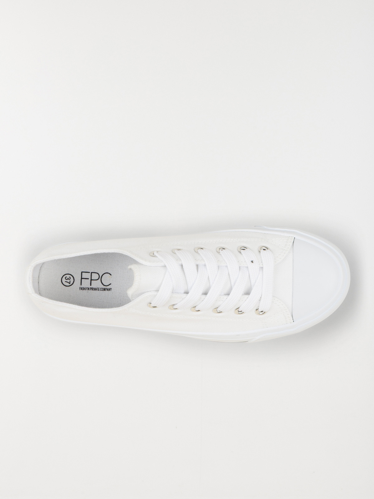 Tennis en toile blanche femme (36-41) Tennis en toile blanche femme (36-41)