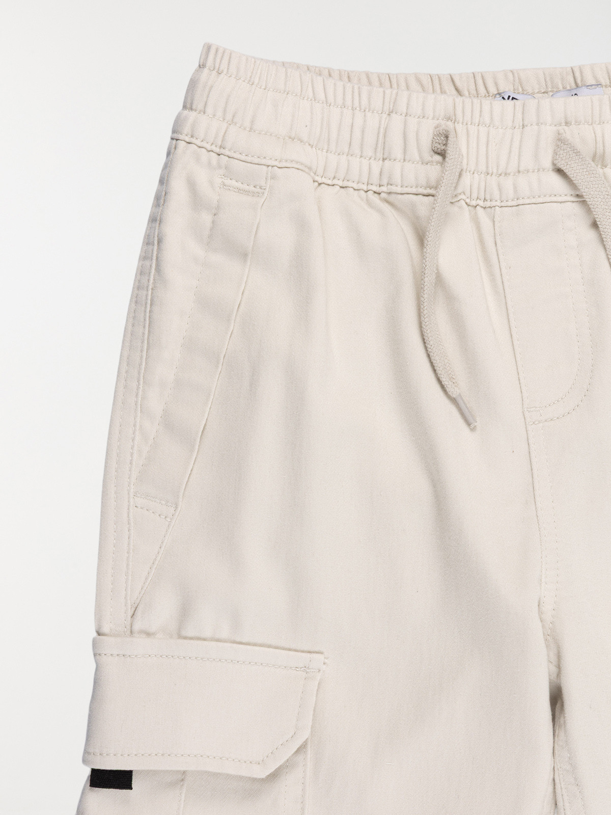 Pantalon cargo beige lin garçon (XXS-M)