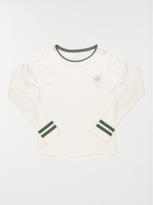 T-shirt écru 100% coton...