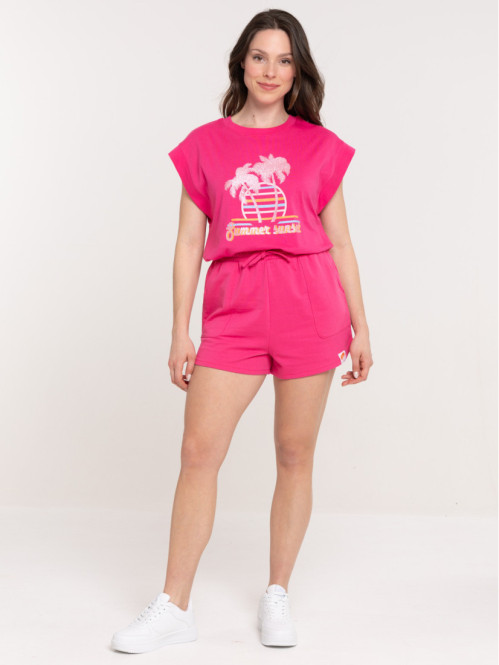 Short coloris magenta femme