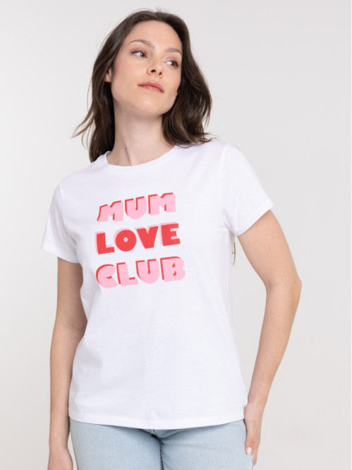 Tee-shirt Mum love club femme