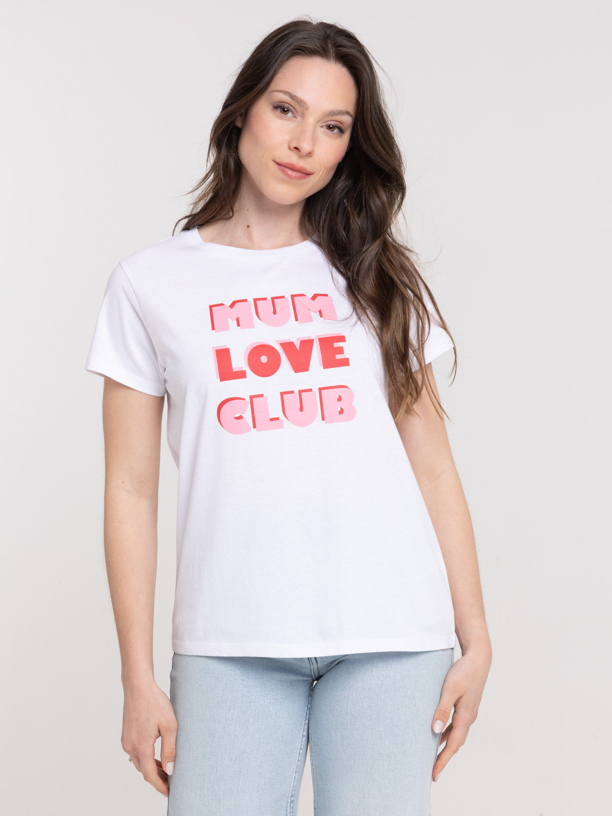 Tee-shirt Mum love club femme