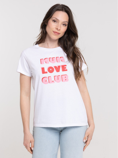 Tee-shirt Mum love club femme