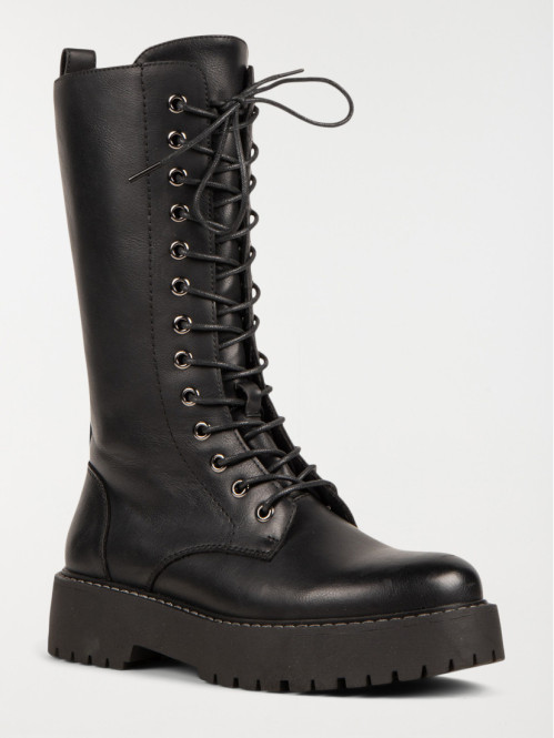 Bottines plates lacete...