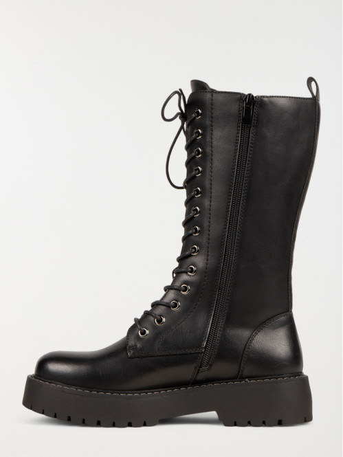Bottines plates lacete...