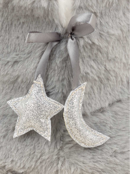 Chausson botte lune femme gris (36-41)