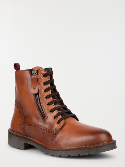 Bottine femme marron dessus...
