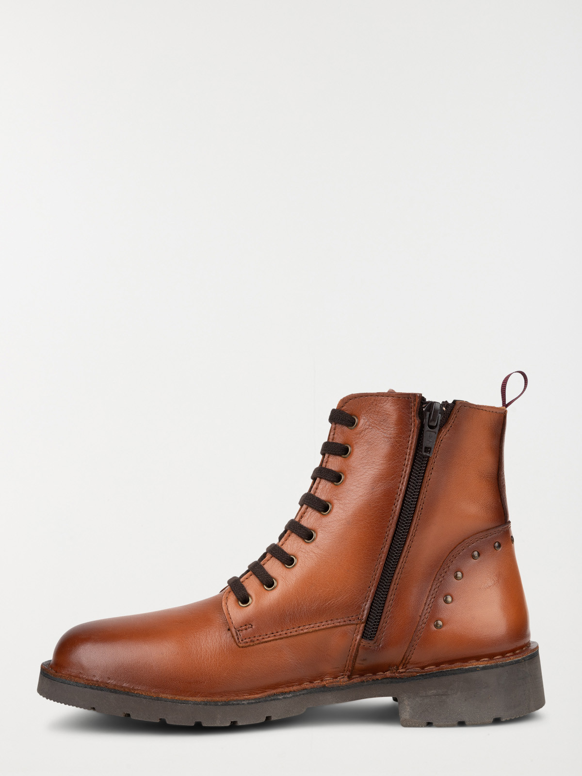 Bottine femme marron dessus cuir (36-41)