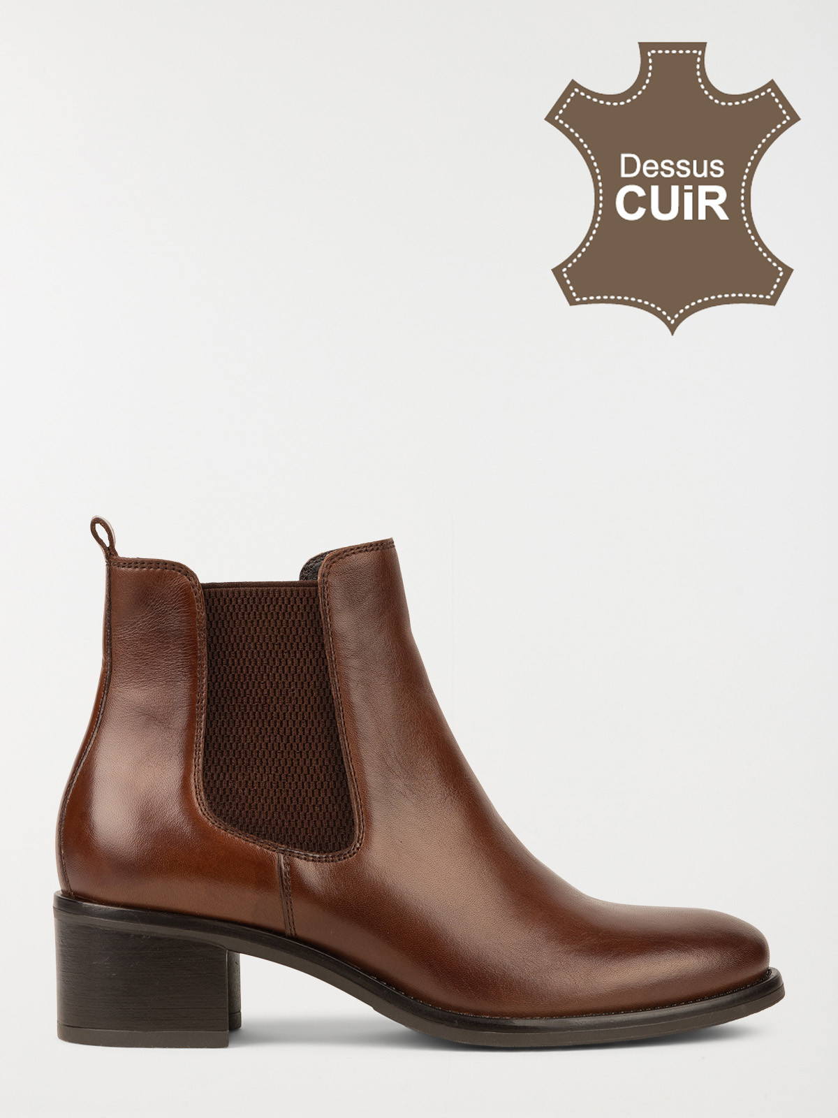 Bottines chelsea marrons femme (36-41) Bottines chelsea marrons femme (36-41)