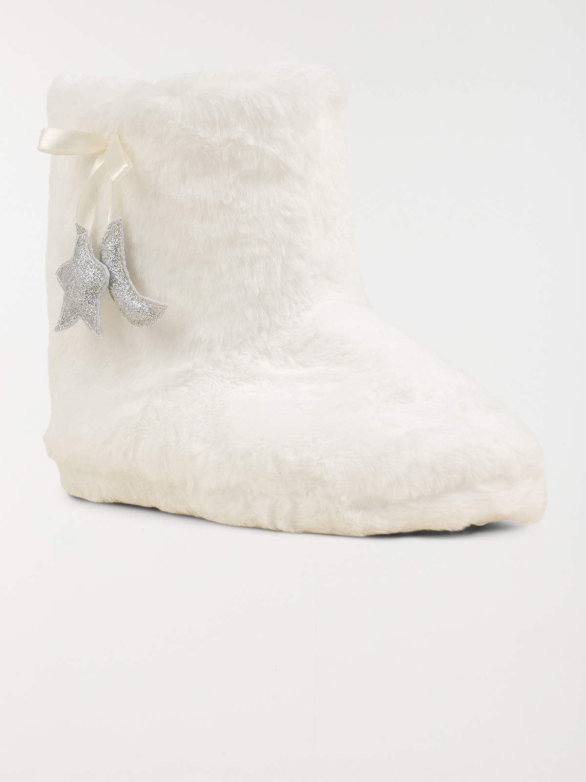 Chausson botte lune femme blanc (36-41) Chausson botte lune femme blanc (36-41)