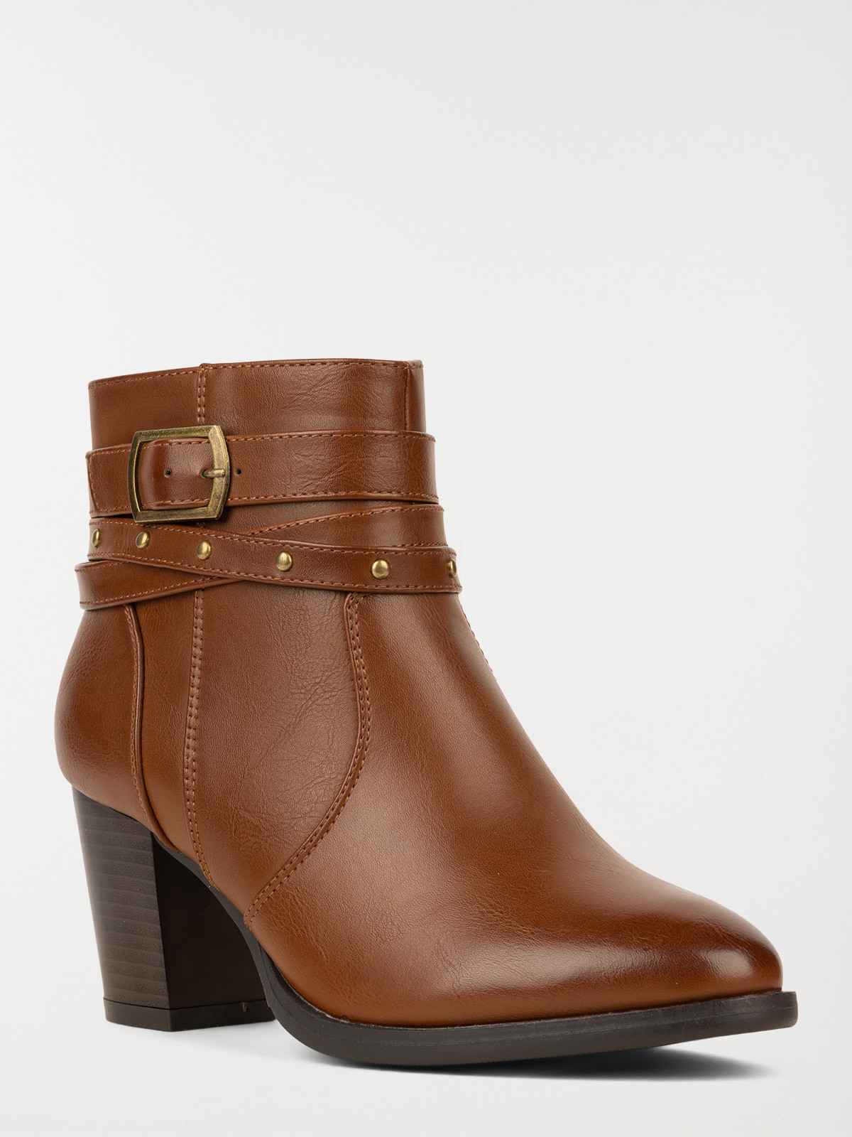 Bottine multibride marron femme (36-41)