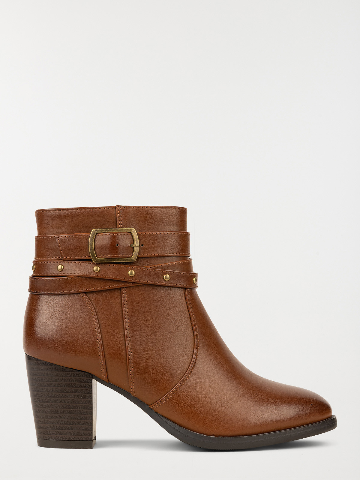 Bottine multibride marron femme (36-41)