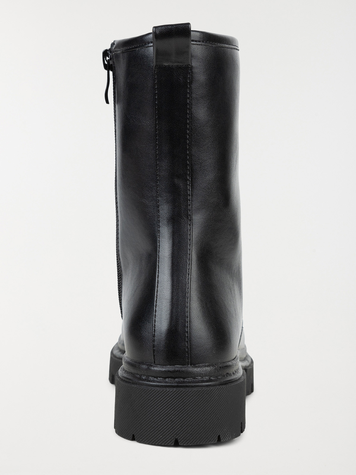 Bottine lacet et zip femme noir (36-41)