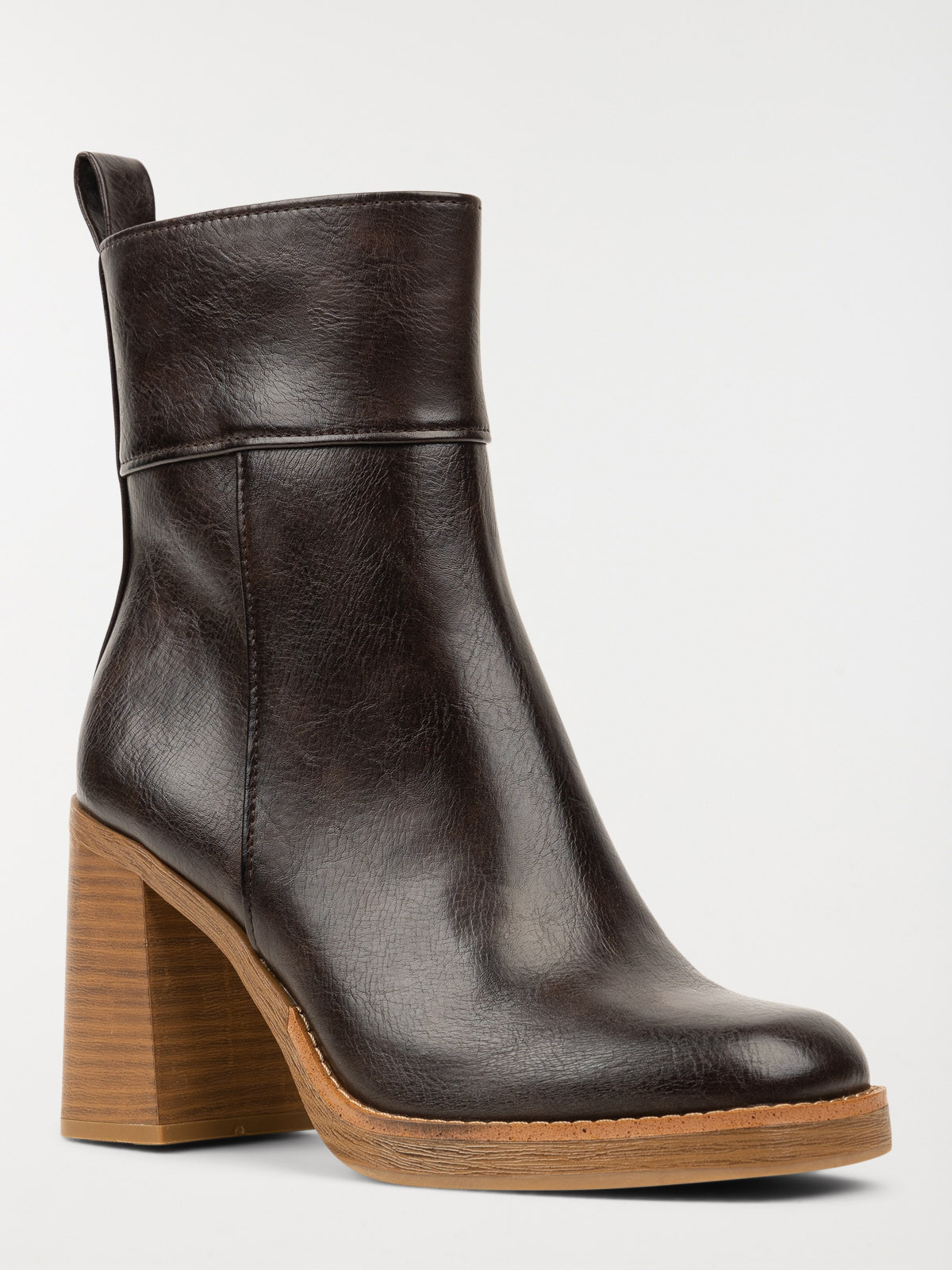 Bottines coloris moka femme (36-41) Bottines coloris moka femme (36-41)