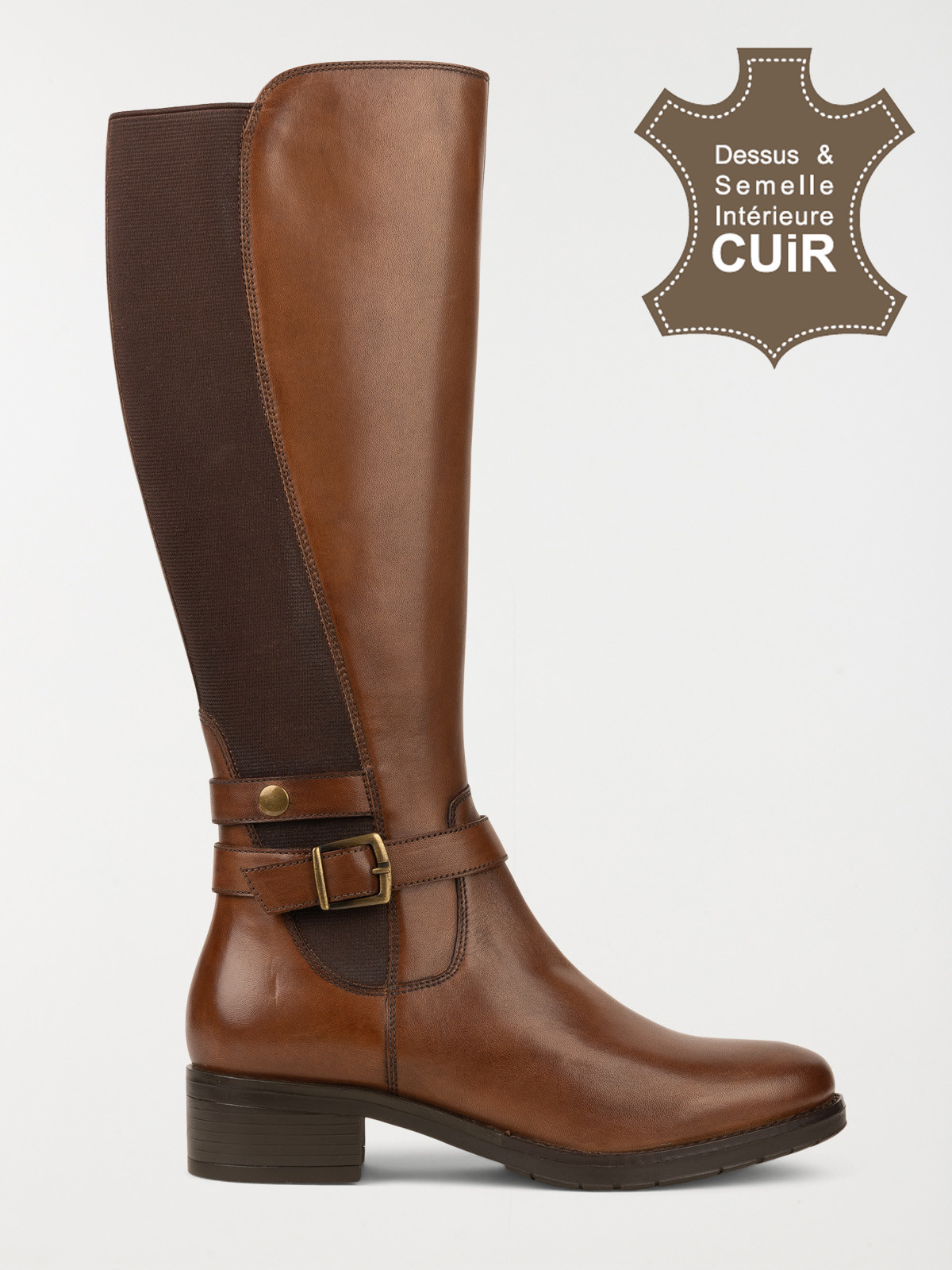 Bottes cognac foncé femme (36-41) Bottes cognac foncé femme (36-41)