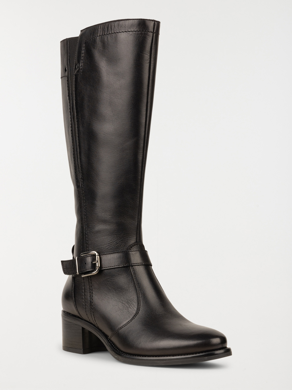 Bottes noires à talon femme (36-41)