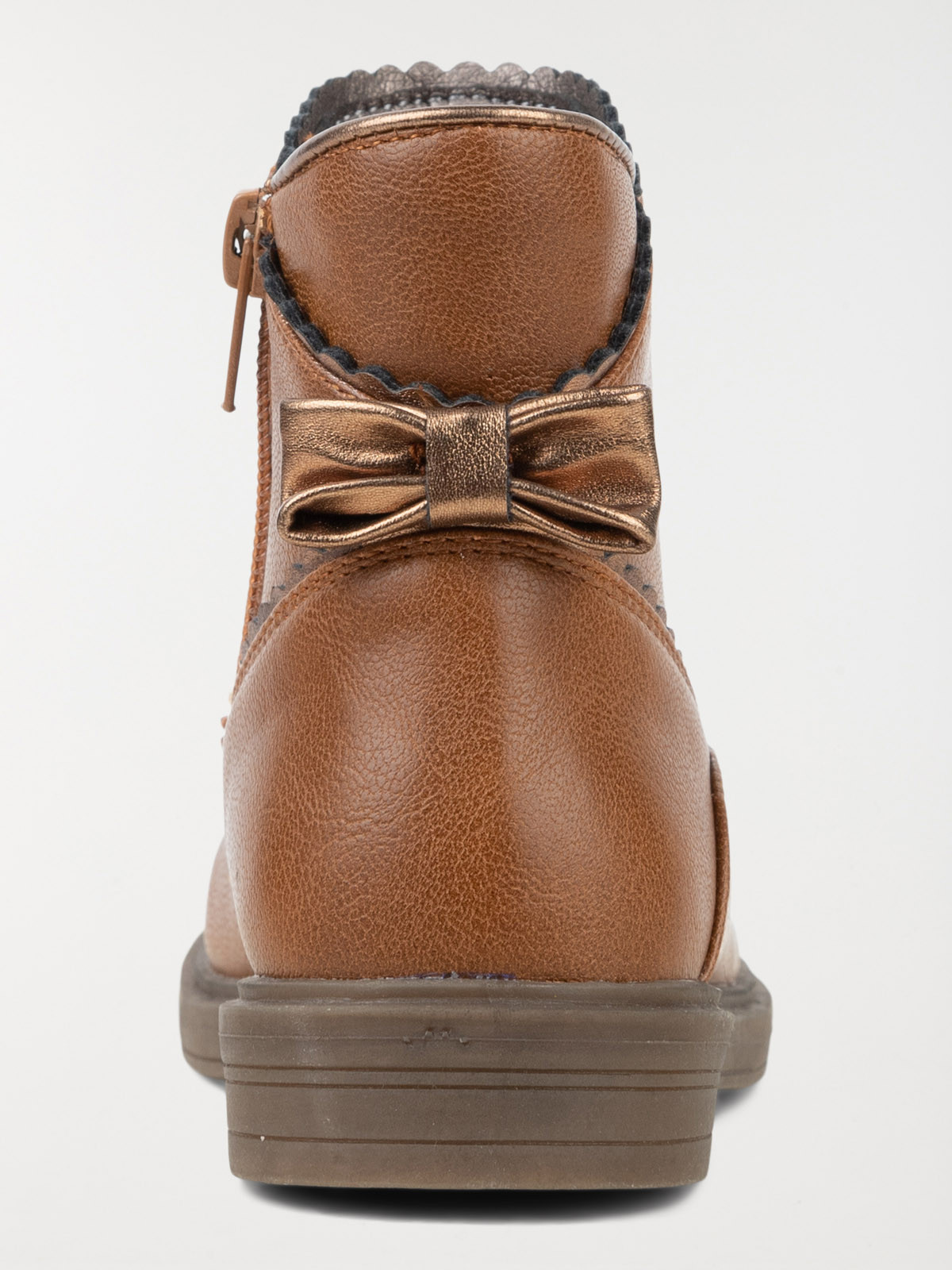 Bottines marrons noeud fille (25-30)