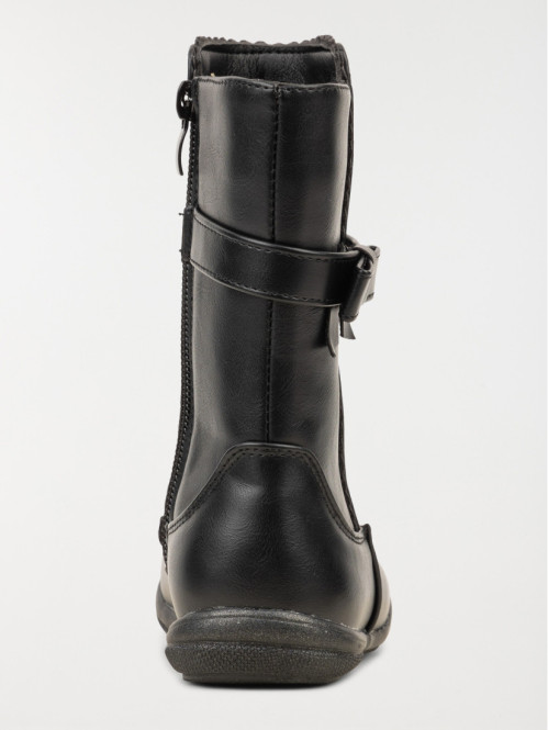 Bottes noires bride noeud...