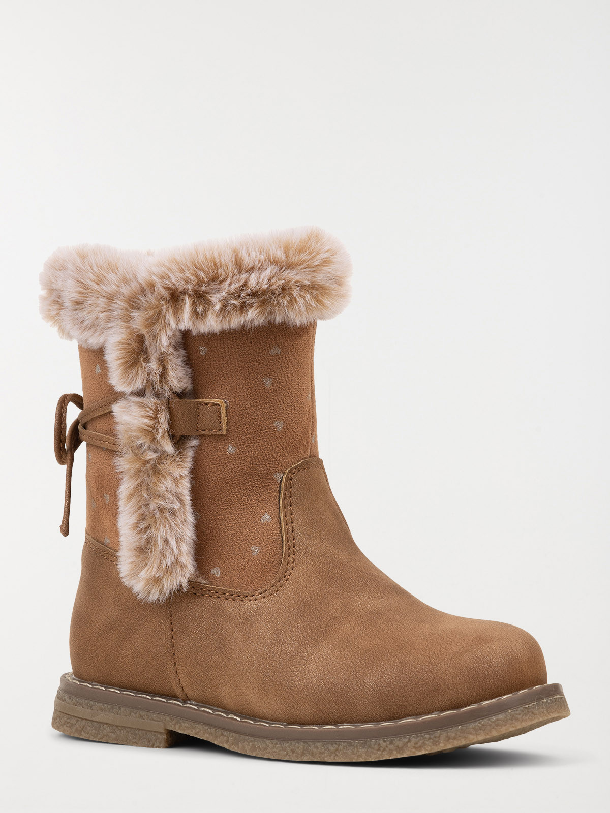 Bottes marrons fourrées fille (25-30)