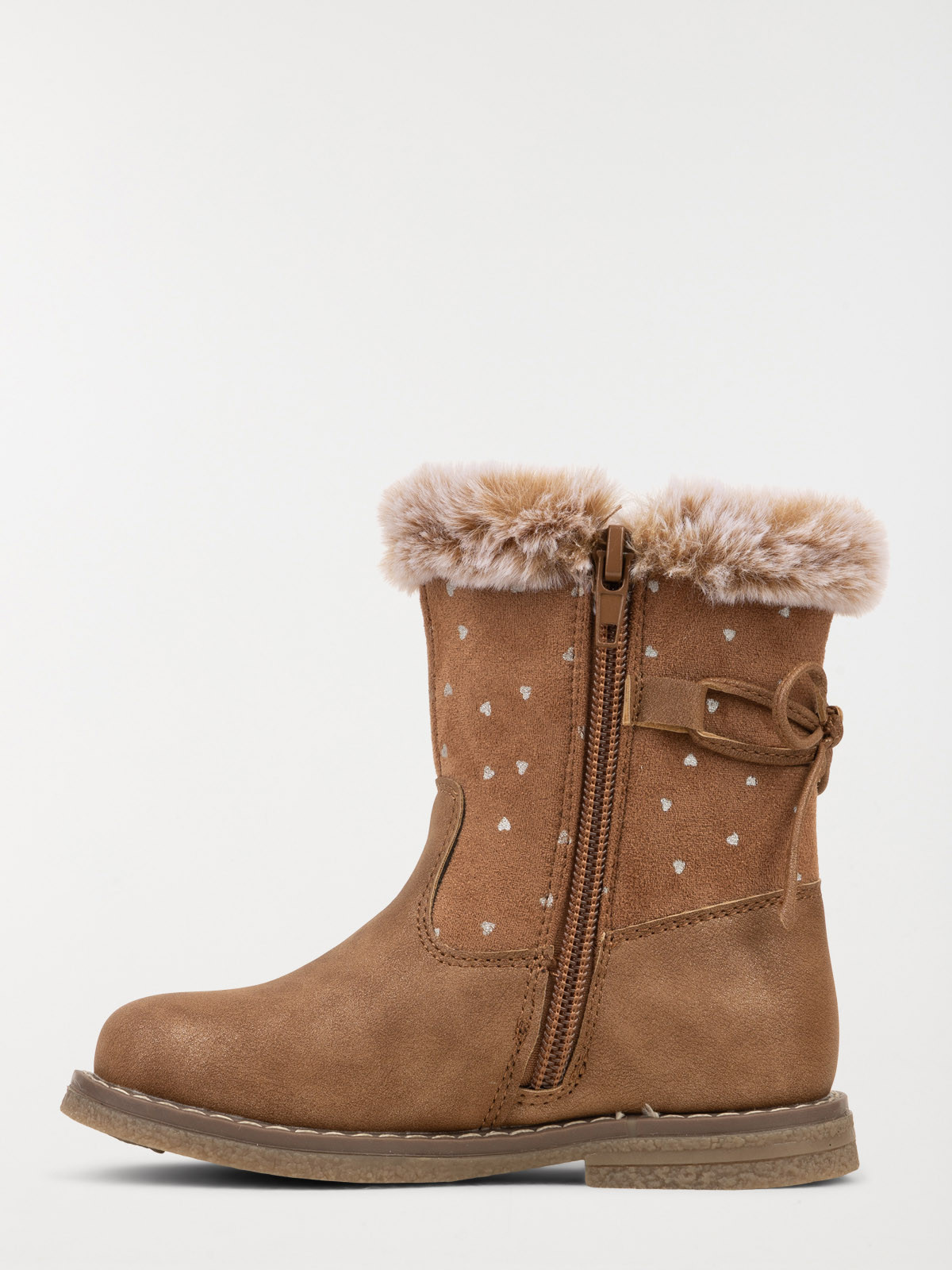 Bottes marrons fourrées fille (25-30)