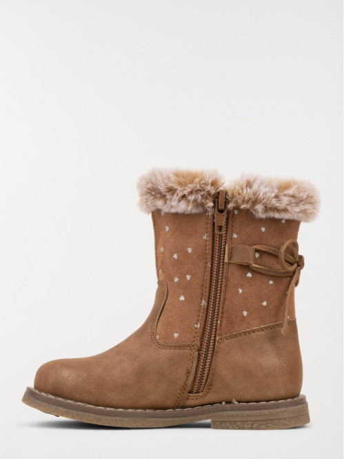Bottes marrons fourrées...