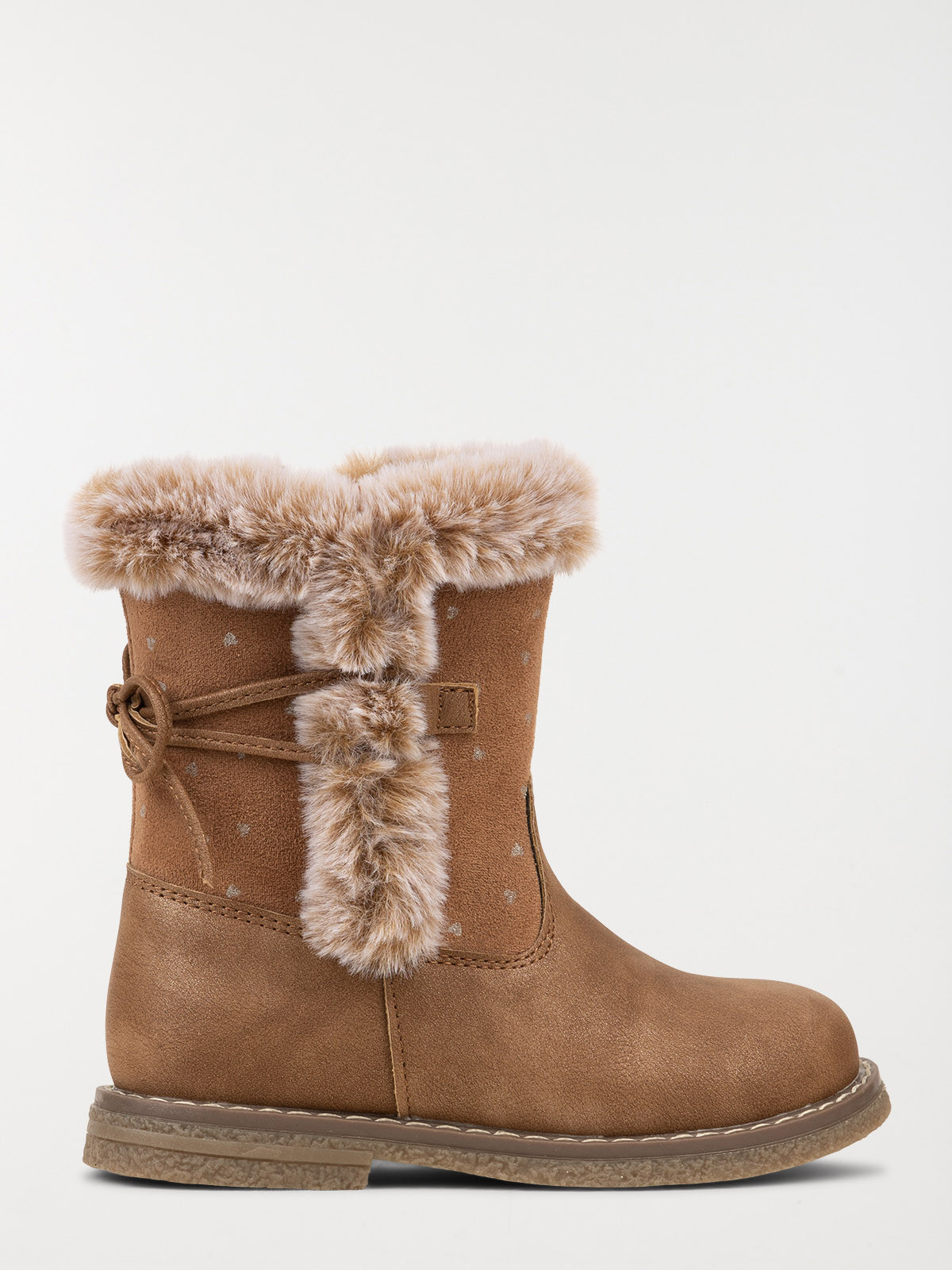 Bottes marrons fourrées fille (25-30)