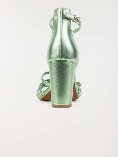 Sandale verte femme talon...