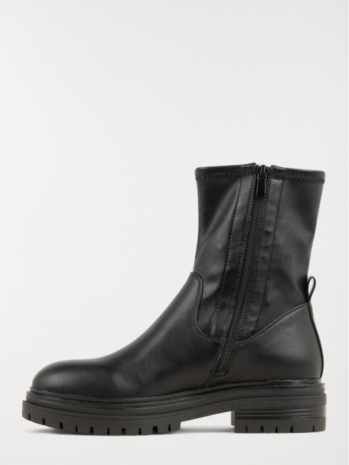 Bottines plates noires femme (36-41)