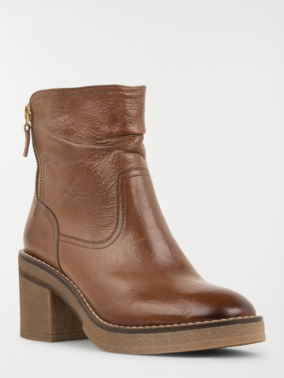 Bottines marrons femme à talon (36-41)