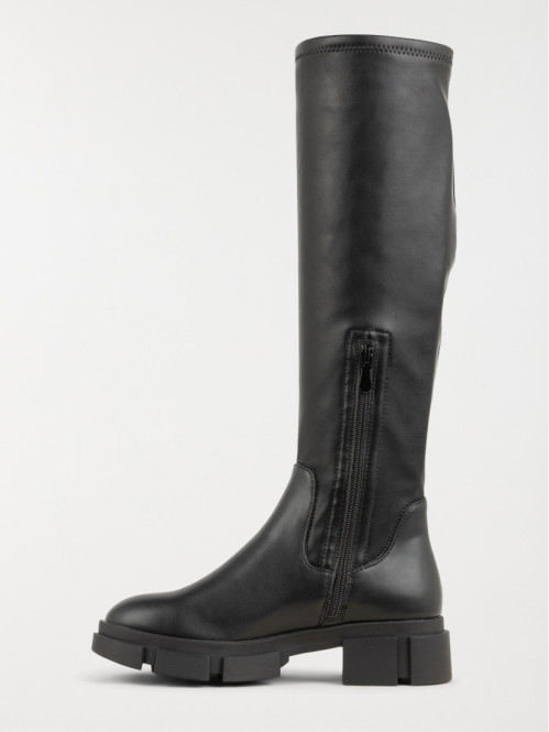 Bottes noires plates femme...