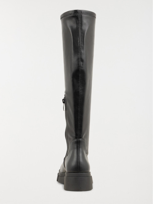 Bottes noires plates femme...