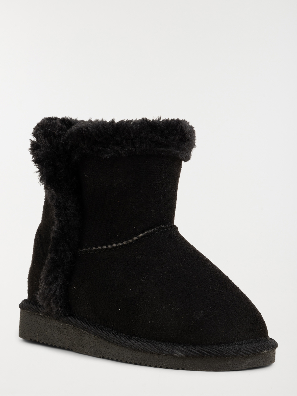 Bottines noires fourrées fille (25-30)
