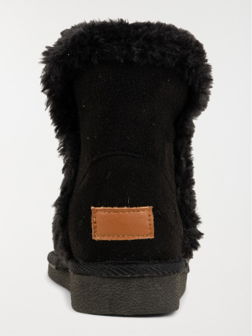 Bottines noires fourrées...