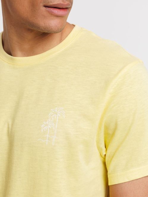 T-shirt motif palmier homme