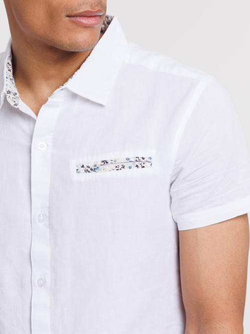 Chemisette blanche homme