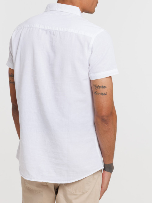 Chemisette blanche homme