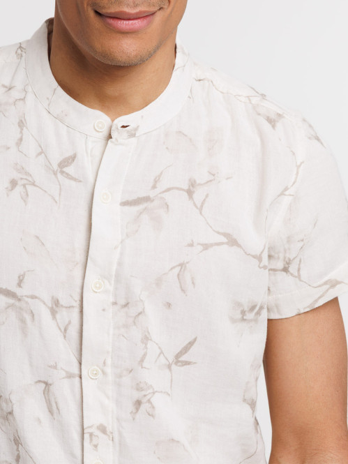 Chemisette motif floral homme