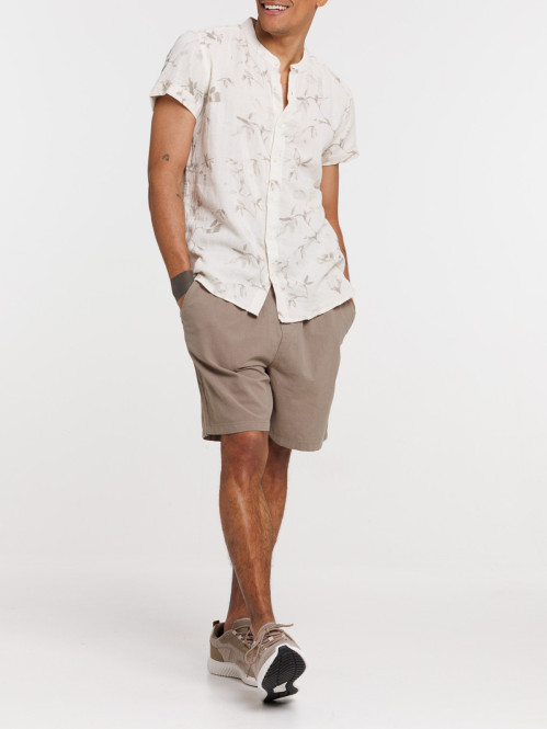 Chemisette motif floral homme