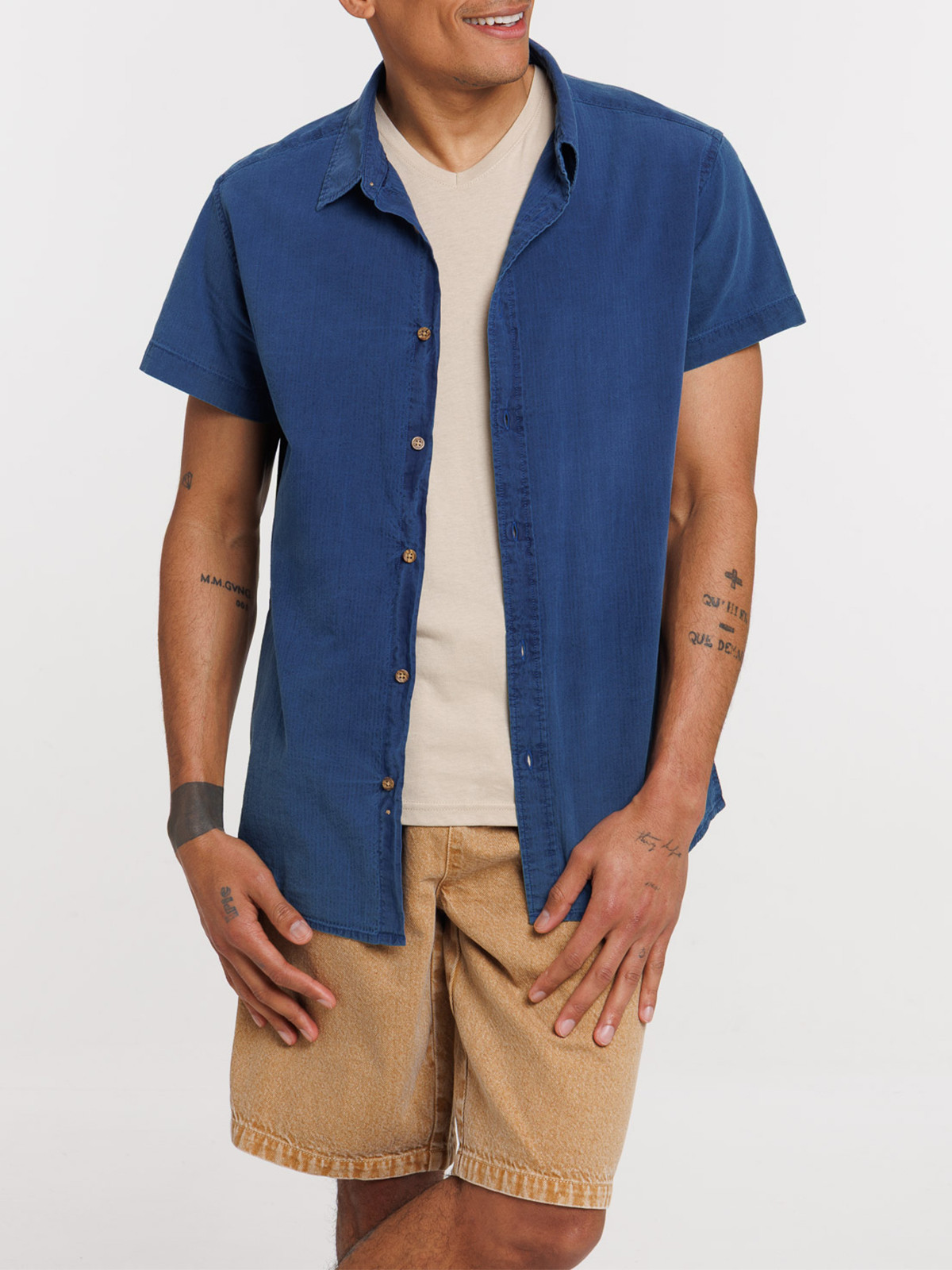 Chemisette en coton homme