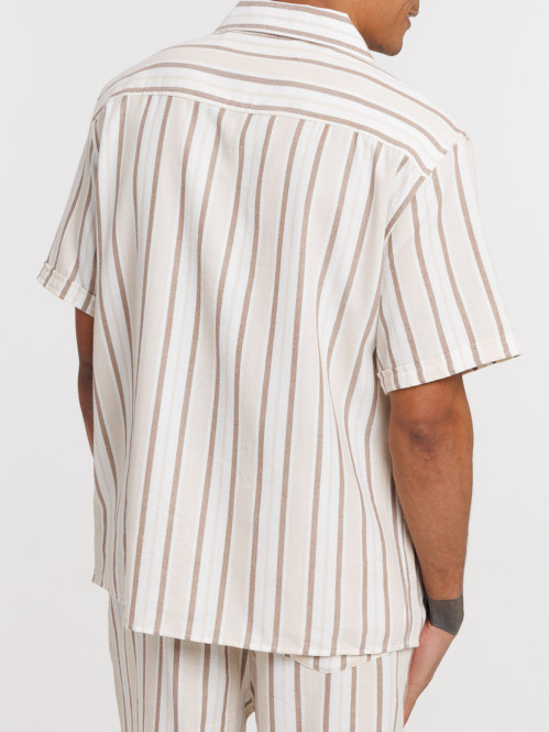 Chemisette rayée homme