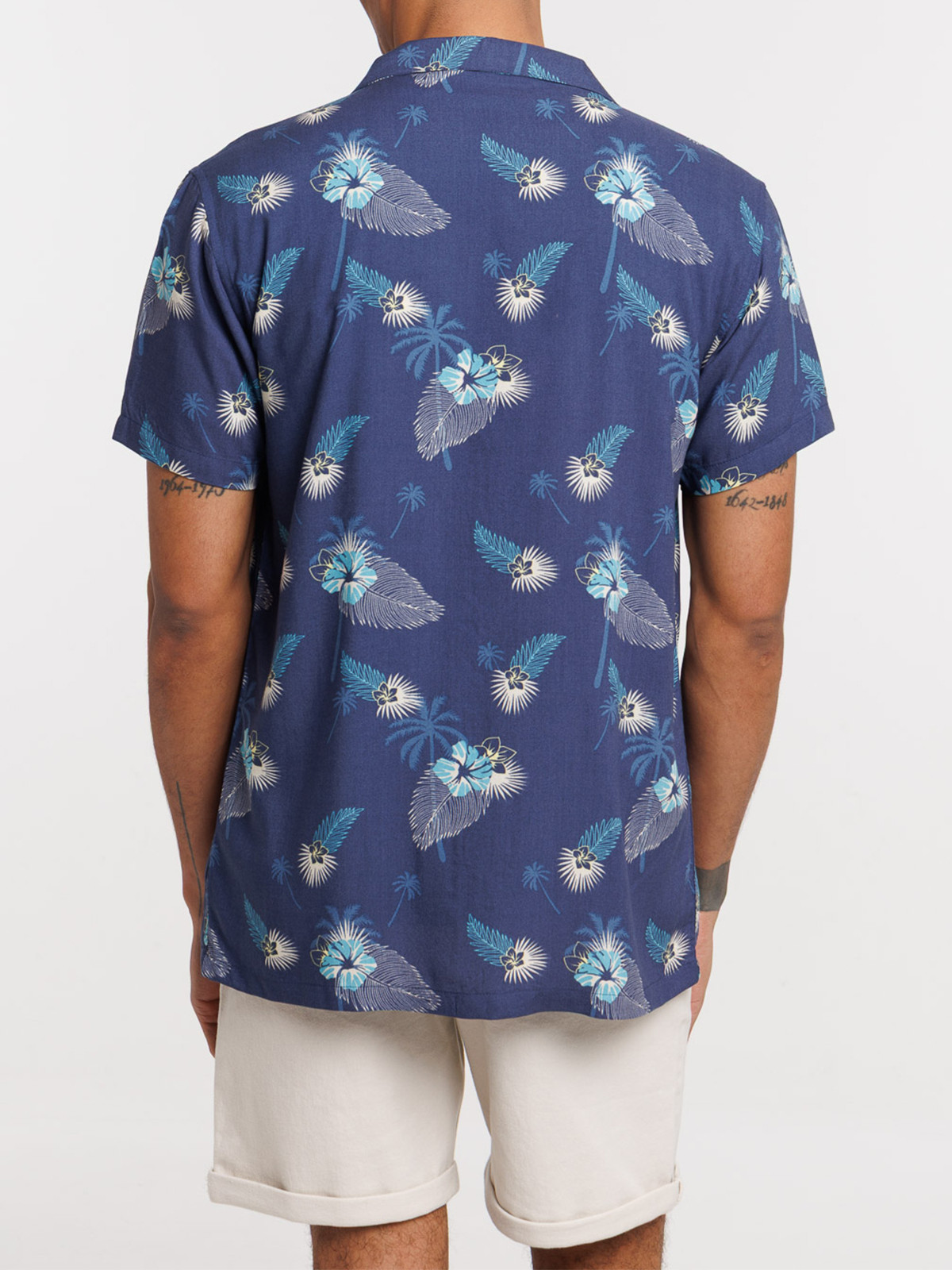 Chemisette fleurs tropicales homme